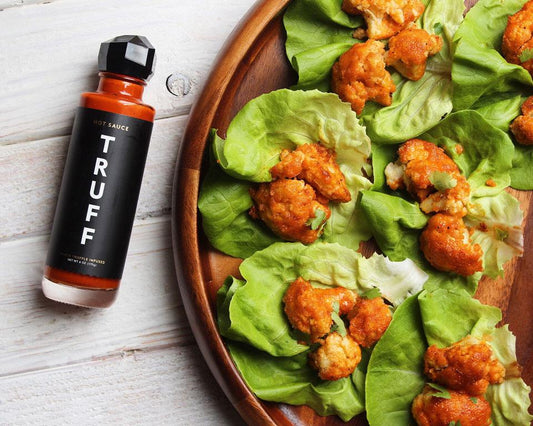 VEGETARIAN CAULIFLOWER WINGS IN LETTUCE WRAPS