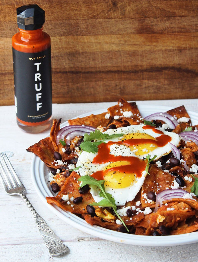 SPICY TRUFFLE CHILAQUILES