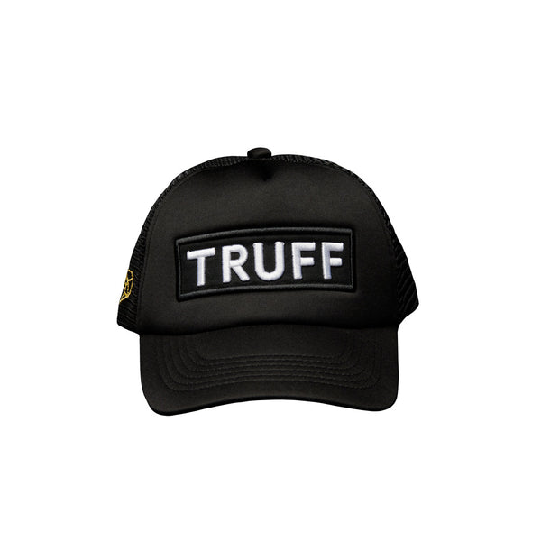 TRUFF trucker hat with logo in front.